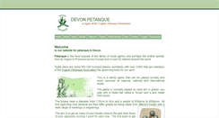 Desktop Screenshot of devonpetanque.org.uk