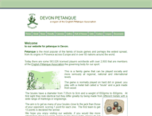 Tablet Screenshot of devonpetanque.org.uk